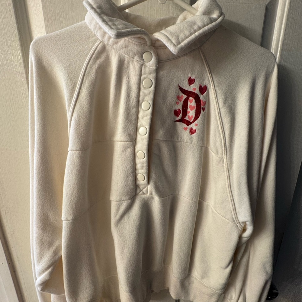 Cream Button-Up Women's Sweater